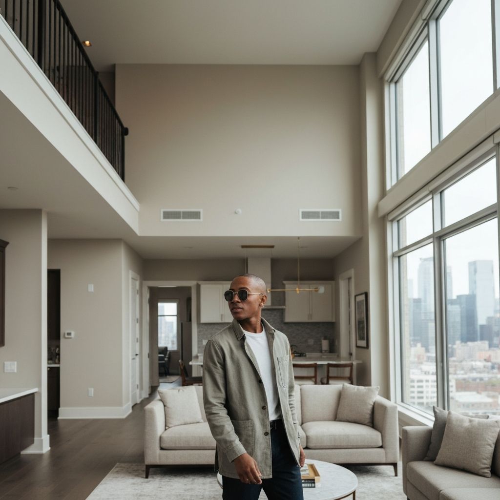 Young professional in modern space